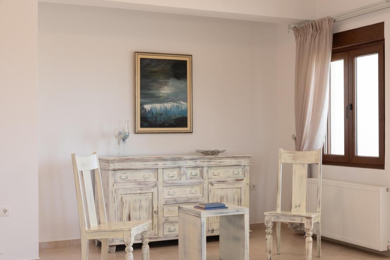 Family Villa Rousa In Rethymno With Pool, Bbq And Kids Area Loutra Exterior foto