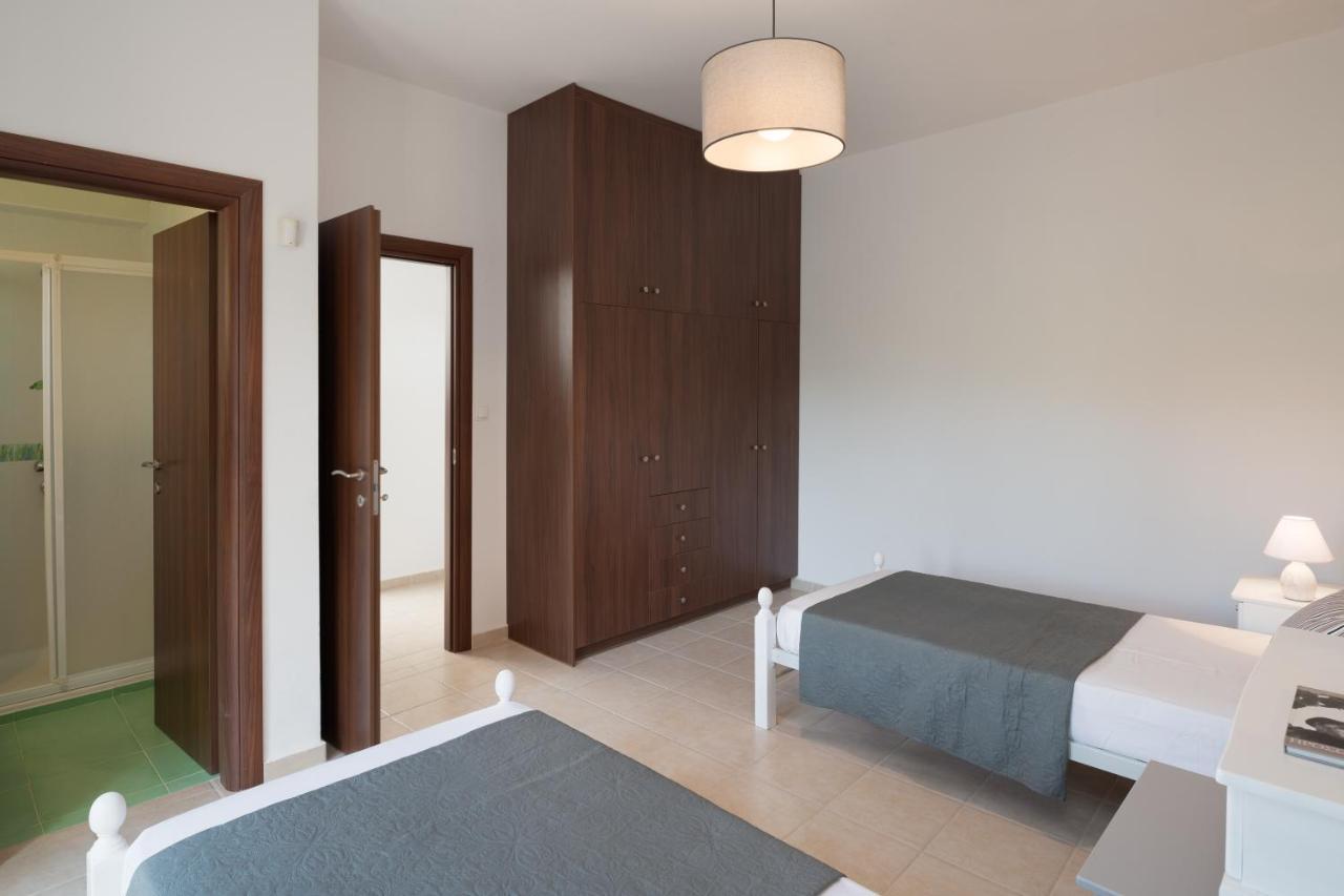 Family Villa Rousa In Rethymno With Pool, Bbq And Kids Area Loutra Exterior foto
